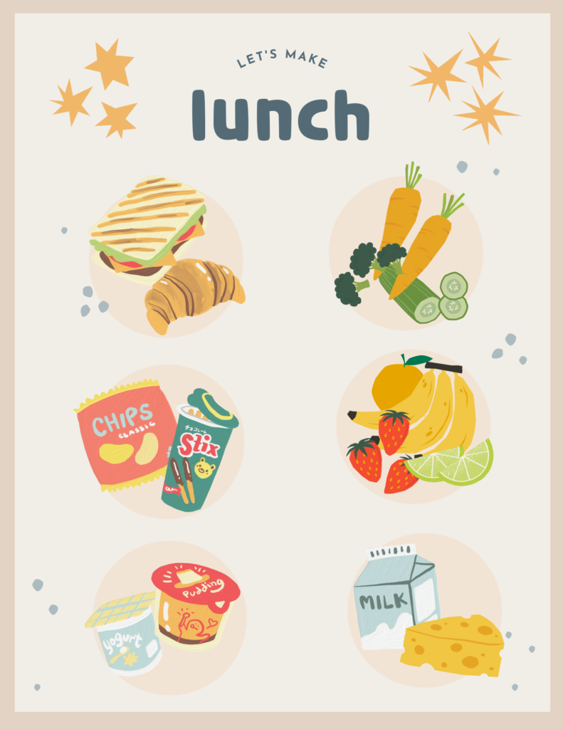 free printable to help your kids pack their own lunches. www.thesortedstandard.com